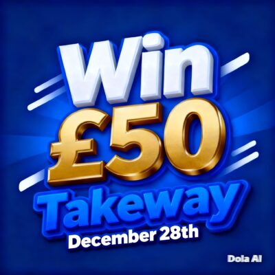 Win £50 takeaway funds!