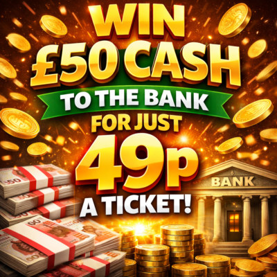 Win £50 cash to the bank!